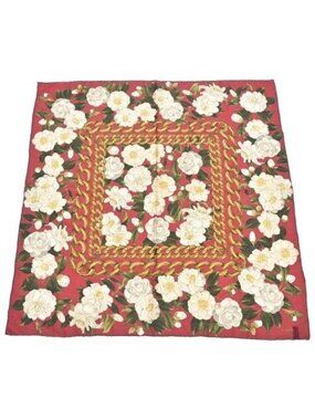 Chanel Bandana Scarf Red